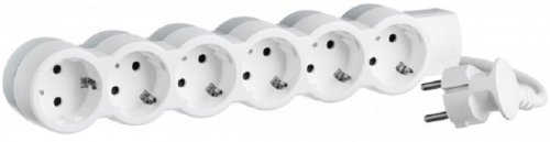 Удлинитель с заземлением Legrand Стандарт 6х5,0м 16А 3500Вт бело-серый фото Удлинитель с заземлением Legrand Стандарт 6х5,0м 16А 3500Вт бело-серый картинка